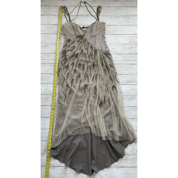 Karen Millen Women's Sz 8 Limited Edition Dress Embellished Sequin & Sheer ~ NEW - Picture 3 of 7